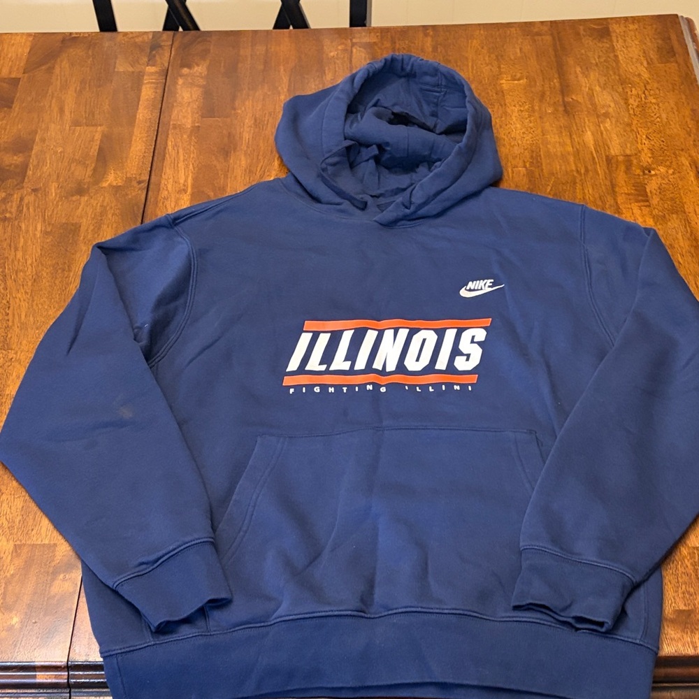 Nike Men's Navy Illinois Hoodie